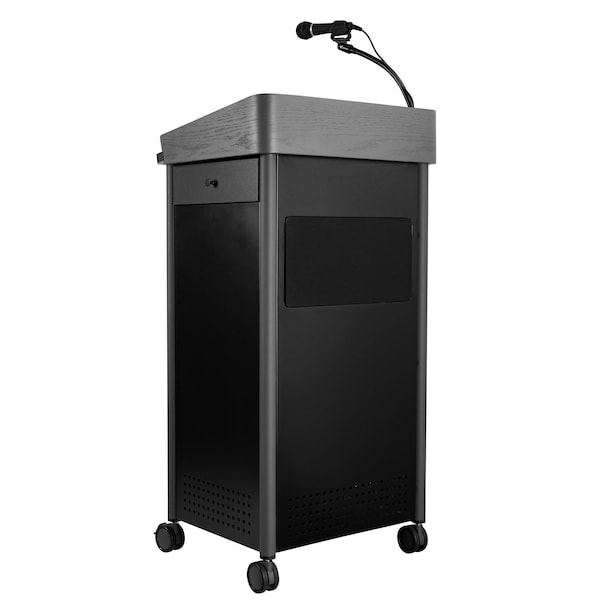 Greystone Lectern with Sound and Wireless Headset Mic